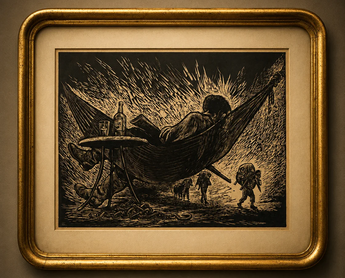 El capataz, grabado del siglo XX